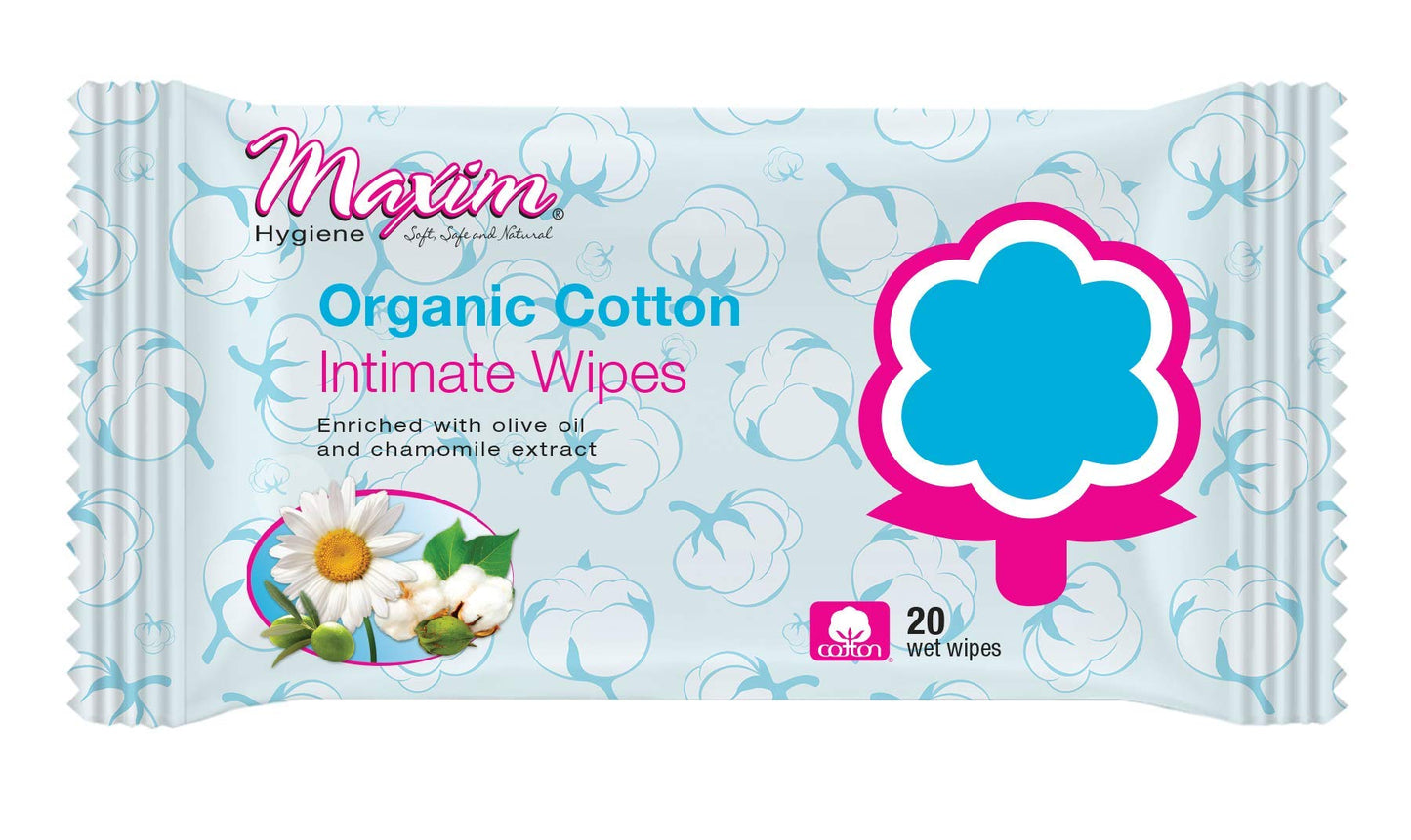 Maxim® Disinfecting Wet Wipes, Hypoallergenic, Biodegradable, Unscented, Hand Sanitizer, Single Packed, 20 Count, 1 Pack
