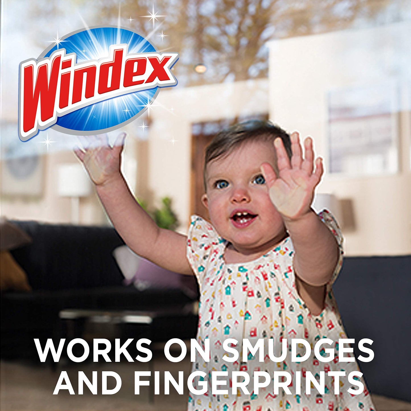 Windex Wipes Glass Cleaning Ammonia Free, Pre-Moistened Glass and Surface Wipes to Clean Home Surfaces, Crystal Rain Fresh Scent, 38 Count