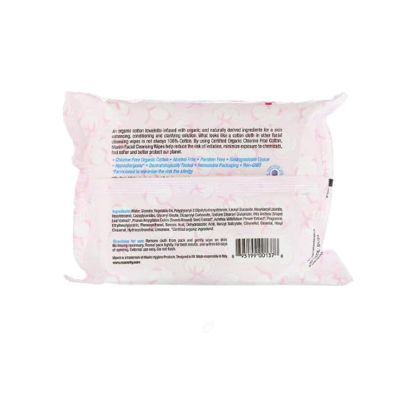 Maxim® Disinfecting Wet Wipes, Hypoallergenic, Biodegradable, Unscented, Hand Sanitizer, Single Packed, 20 Count, 1 Pack
