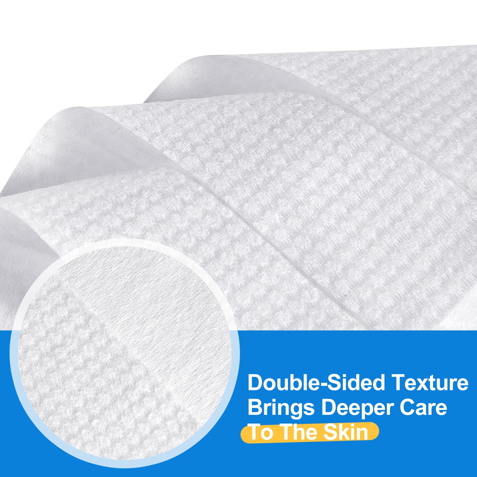 Winner Disposable Face Towels, 100% USA Cotton Daily Face Towelettes, Double-sided Makeup Remover Dry Wipes, Super Soft and Thick Facial Towels for Sensitive Skin, 480 Count, 6 Pack