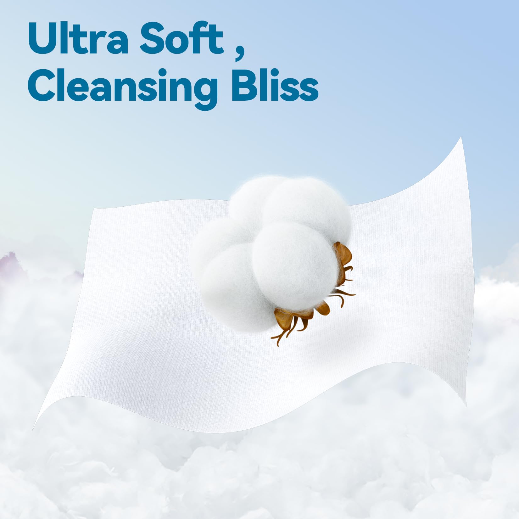 Winner Soft Face Towels, 100% USDA Biobased Facial Towels, Unscented Cotton Tissues for Sensitive Skin, OEKO-TEX Certified Face Towelettes Disposable, Makeup Remover Dry Wipes, 600 Ct, 6 Pack