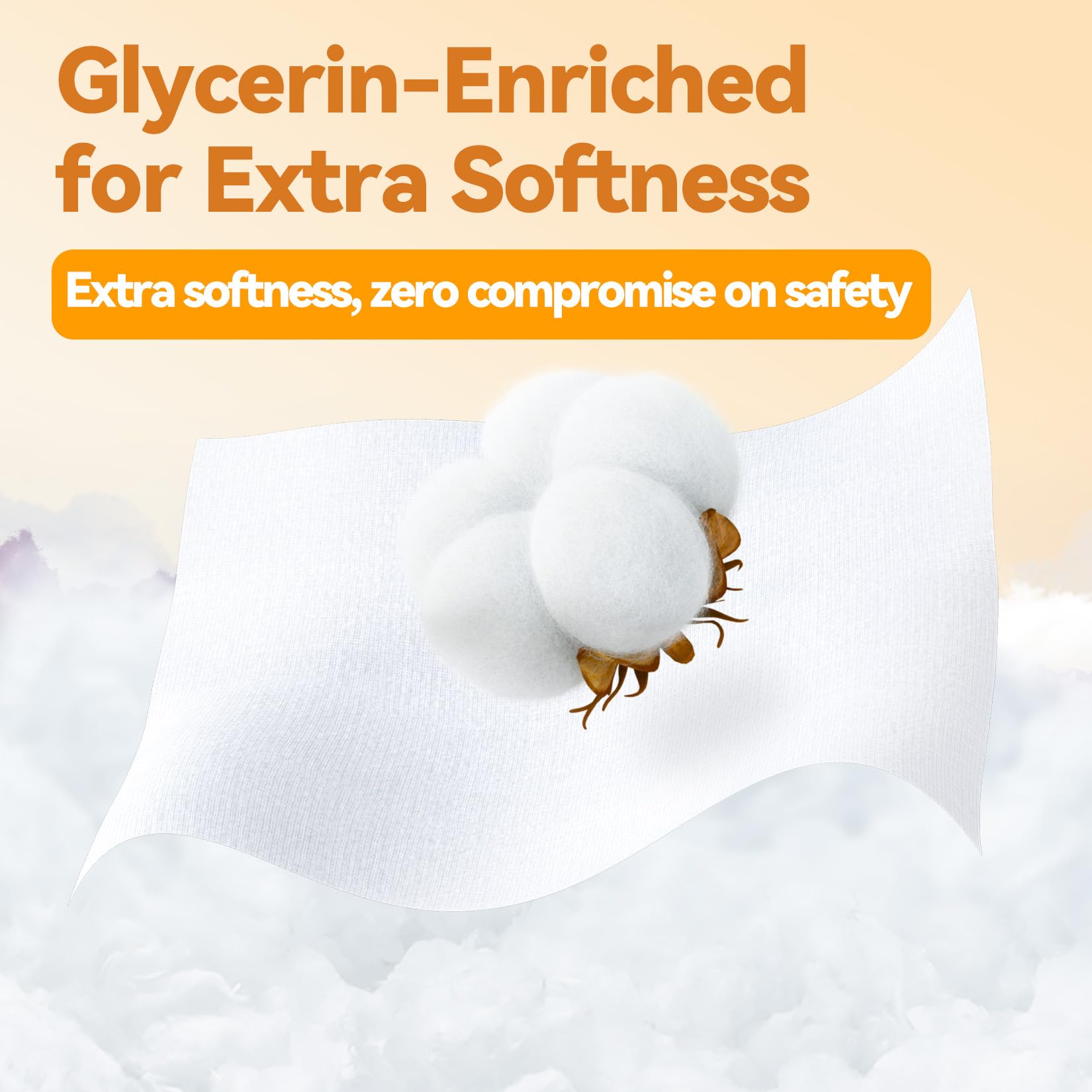 Winner 100% USDA Biobased Dry Wipes, Glycerin Infused Cotton Face Towels, Ultra Soft, Hypoallergenic, Baby Necessities for Diaper Changes, Meals, and On-the-go Cleanup, 600 Count, Pack of 6
